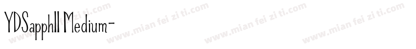 YDSapphII Medium字体转换